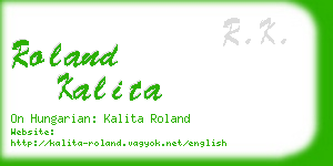 roland kalita business card